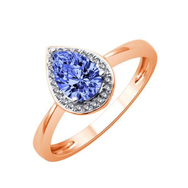 bague tanzanite diamant