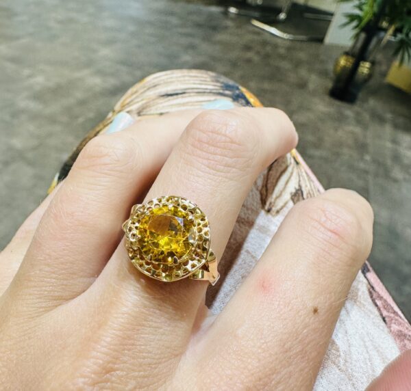 bague ancienne citrine