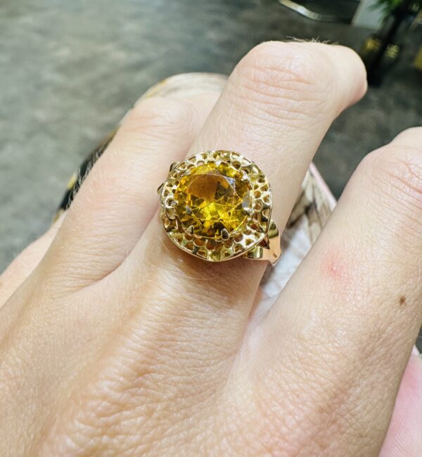 bague ancienne citrine