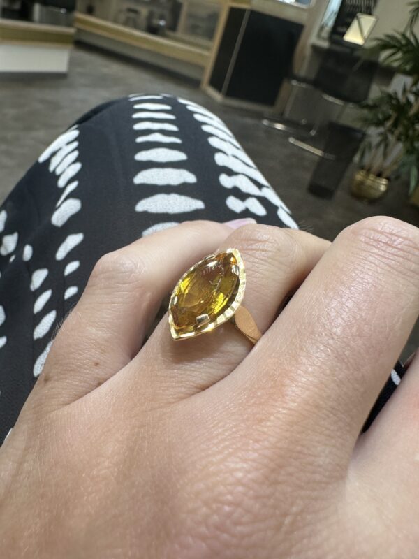 bague citrine ancienne